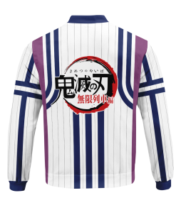 Demon Slayer Jackets - Akaza Jersey Bomber Jacket FH0709 7 - Gear Anime BomberJacketIAkazaJersey 06 back - Gear Anime