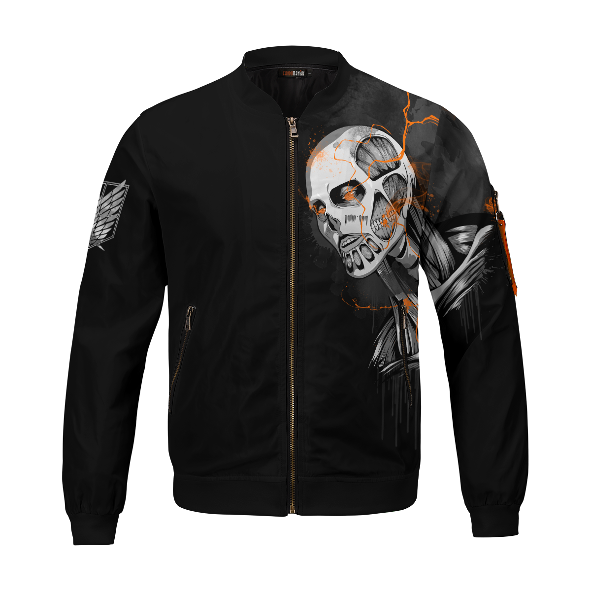 BomberJacketIArminSummoningTitan-01-front BomberJacketIArminSummoningTitan 01 front - Gear Anime