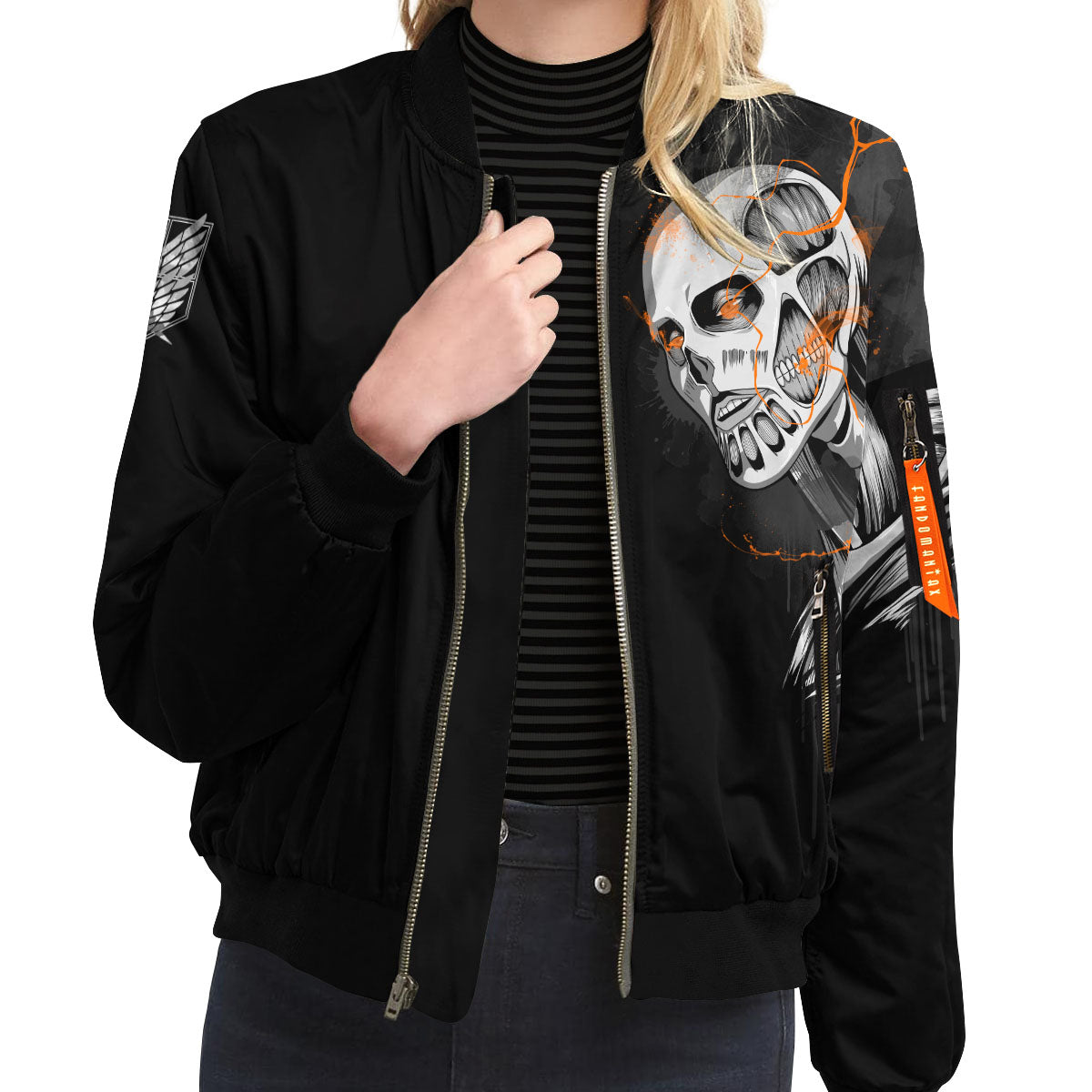 BomberJacketIArminSummoningTitan-09-girlmodelfront BomberJacketIArminSummoningTitan 09 girlmodelfront - Gear Anime