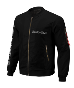 Attack On Titan Jackets - Attack Or Be Eaten Alive Bomber Jacket FH0709 3 - Gear Anime BomberJacketIAttackOrBeEatenAlive 02 hpleft - Gear Anime