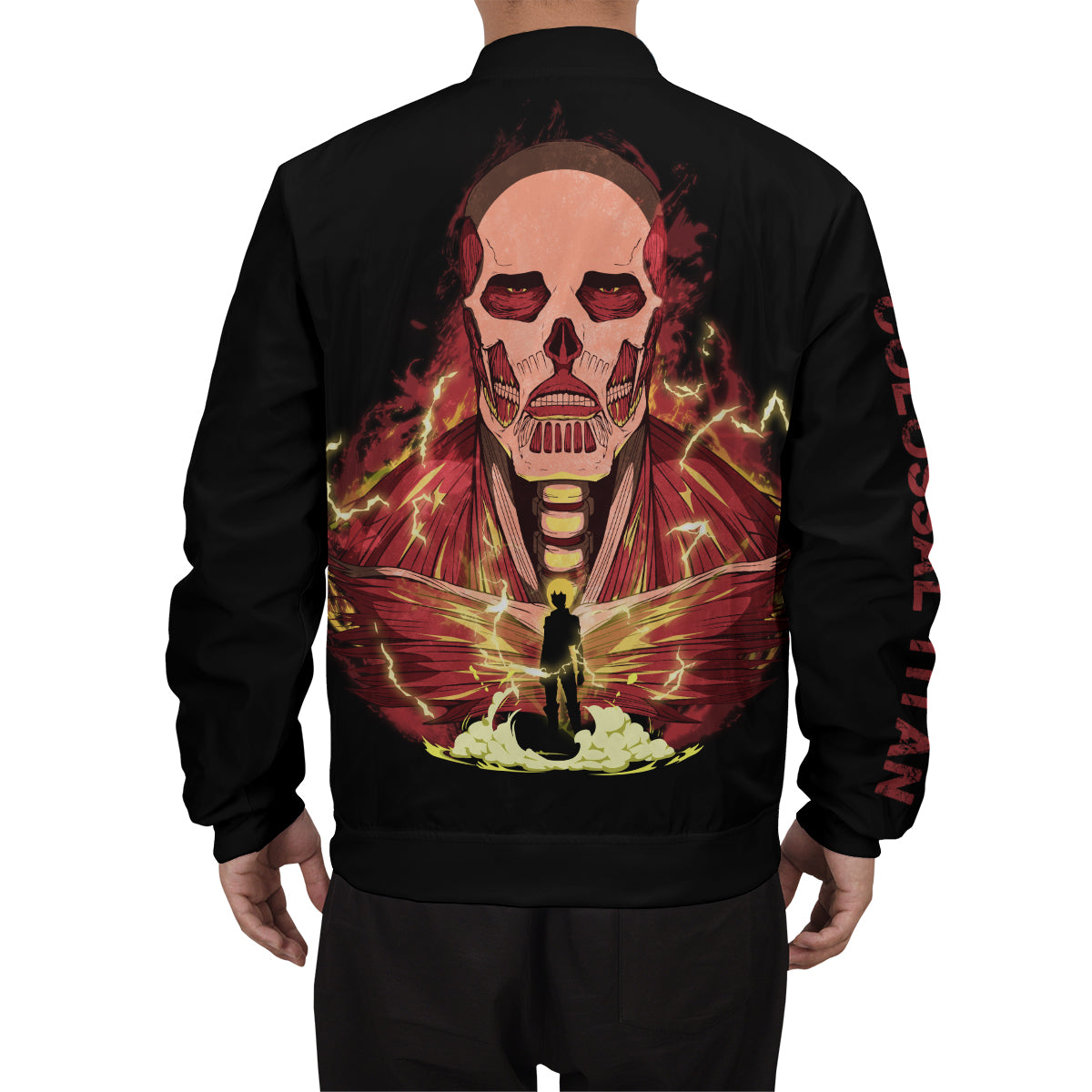 BomberJacketIColossalTitanSpirit-08-boymodelback BomberJacketIColossalTitanSpirit 08 boymodelback - Gear Anime