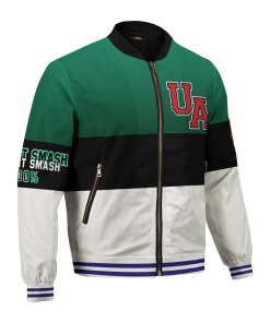 MHA Jackets - Deku Smash Bomber Jacket FH0709 4 - Gear Anime BomberJacketIDekuSmash 03 hpright - Gear Anime
