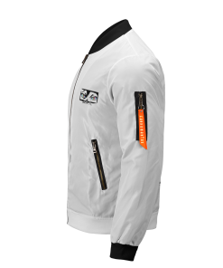 Demon Slayer Jackets - Doma B&W Bomber Jacket FH0709 5 - Gear Anime BomberJacketIDomaB W 04 leftsideview - Gear Anime
