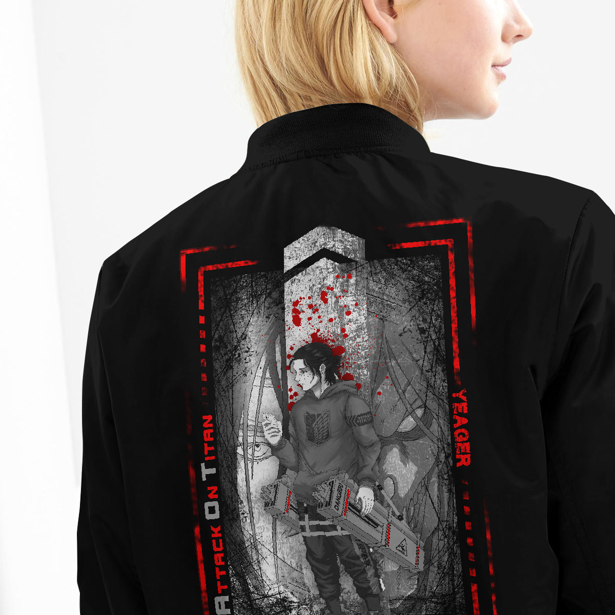 BomberJacketIErenStwear-10-girlmodelback BomberJacketIErenStwear 10 girlmodelback - Gear Anime