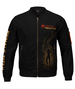 Attack On Titan Jackets - Female Titan Spirit Bomber Jacket FH0709 2 - Gear Anime BomberJacketIFemaleTitanSpirit 01 front - Gear Anime
