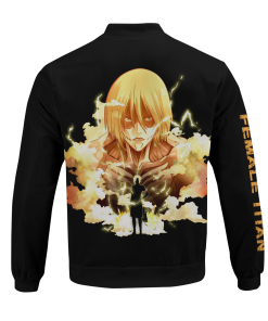 Attack On Titan Jackets - Female Titan Spirit Bomber Jacket FH0709 7 - Gear Anime BomberJacketIFemaleTitanSpirit 06 back - Gear Anime