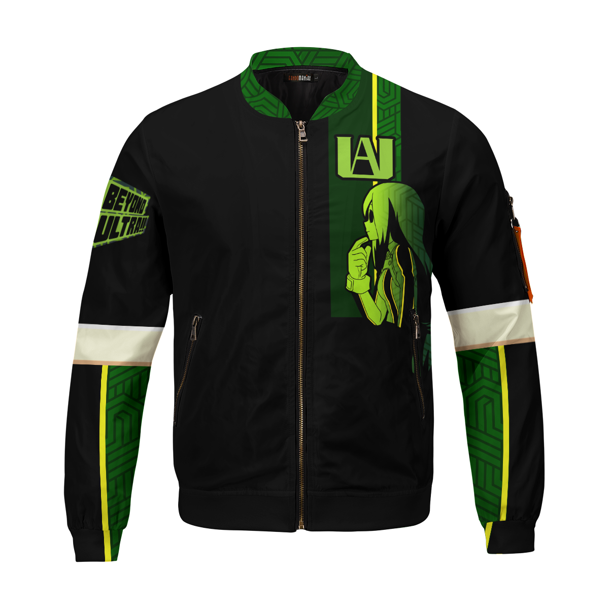 BomberJacketIFrogHeroTsuyu-01-front BomberJacketIFrogHeroTsuyu 01 front - Gear Anime