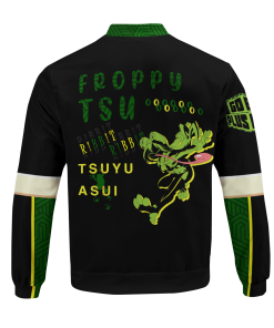 MHA Jackets - Frog Hero Tsuyu Bomber Jacket FH0709 7 - Gear Anime BomberJacketIFrogHeroTsuyu 06 back - Gear Anime