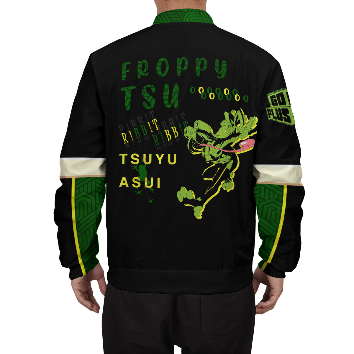 BomberJacketIFrogHeroTsuyu-08-boymodelback BomberJacketIFrogHeroTsuyu 08 boymodelback - Gear Anime