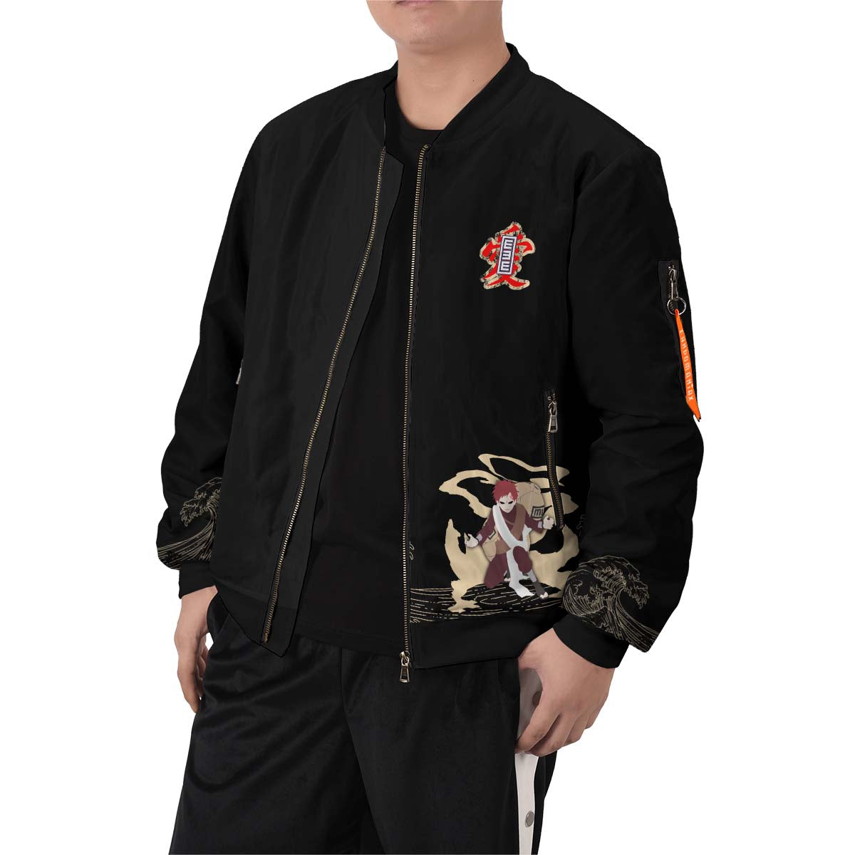 BomberJacketIGaaraSpirit-07-boymodelfront BomberJacketIGaaraSpirit 07 boymodelfront - Gear Anime