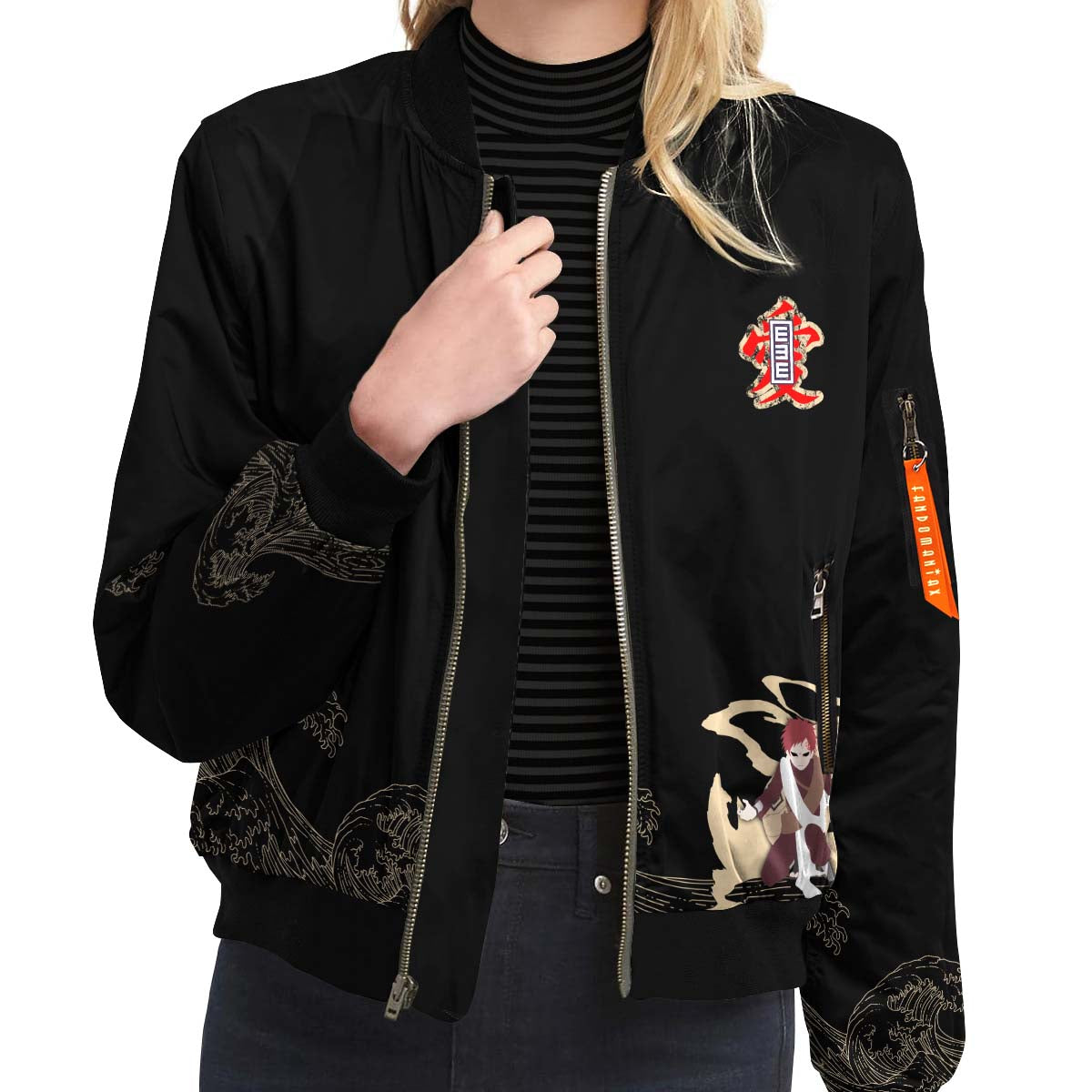 BomberJacketIGaaraSpirit-09-girlmodelfront BomberJacketIGaaraSpirit 09 girlmodelfront - Gear Anime