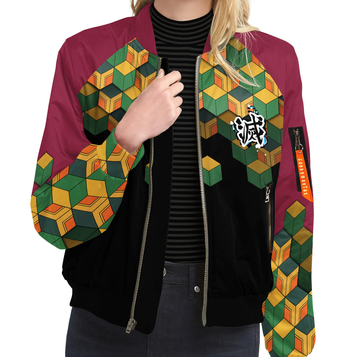 BomberJacketIGiyuJersey-09-girlmodelfront BomberJacketIGiyuJersey 09 girlmodelfront - Gear Anime