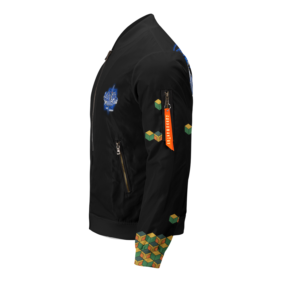 BomberJacketIHashiraGiyuStwear-04-leftsideview BomberJacketIHashiraGiyuStwear 04 leftsideview - Gear Anime