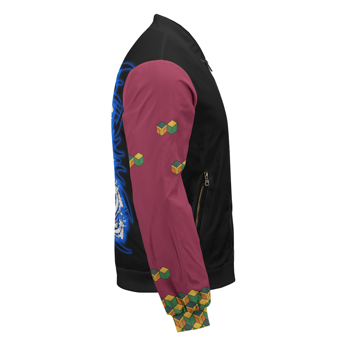 BomberJacketIHashiraGiyuStwear-05-rightsideview BomberJacketIHashiraGiyuStwear 05 rightsideview - Gear Anime