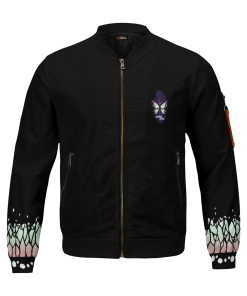 Demon Slayer Jackets - Hashira Shinobu Stwear Bomber Jacket FH0709 2 - Gear Anime BomberJacketIHashiraShinobuStwear 01 front - Gear Anime