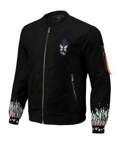Demon Slayer Jackets - Hashira Shinobu Stwear Bomber Jacket FH0709 3 - Gear Anime BomberJacketIHashiraShinobuStwear 02 hpleft - Gear Anime