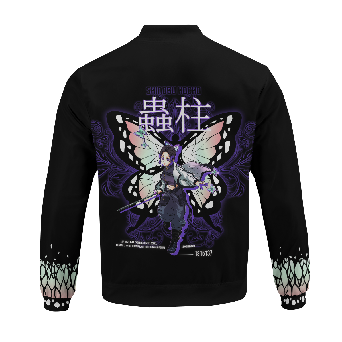 BomberJacketIHashiraShinobuStwear-06-back BomberJacketIHashiraShinobuStwear 06 back - Gear Anime