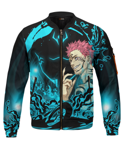 Jujutsu Kaisen Jackets - Itadori Spirit Bomber Jacket FH0709 2 - Gear Anime BomberJacketIItadoriSpirit 01 front - Gear Anime