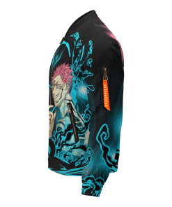 Jujutsu Kaisen Jackets - Itadori Spirit Bomber Jacket FH0709 5 - Gear Anime BomberJacketIItadoriSpirit 04 leftsideview - Gear Anime