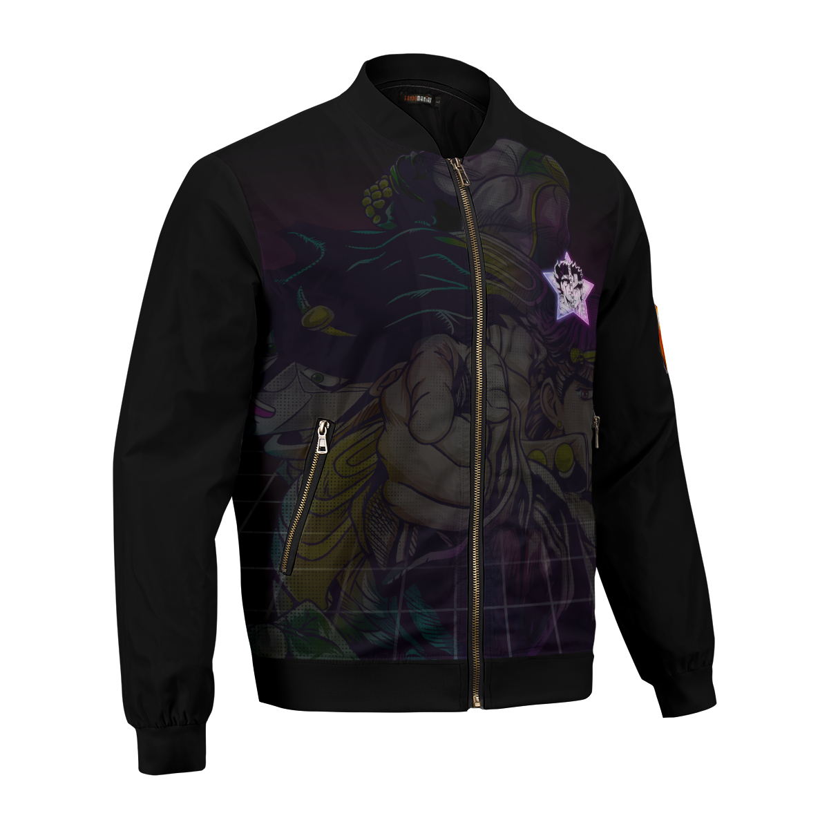 BomberJacketIJotaroRetro-03-hpright BomberJacketIJotaroRetro 03 hpright - Gear Anime