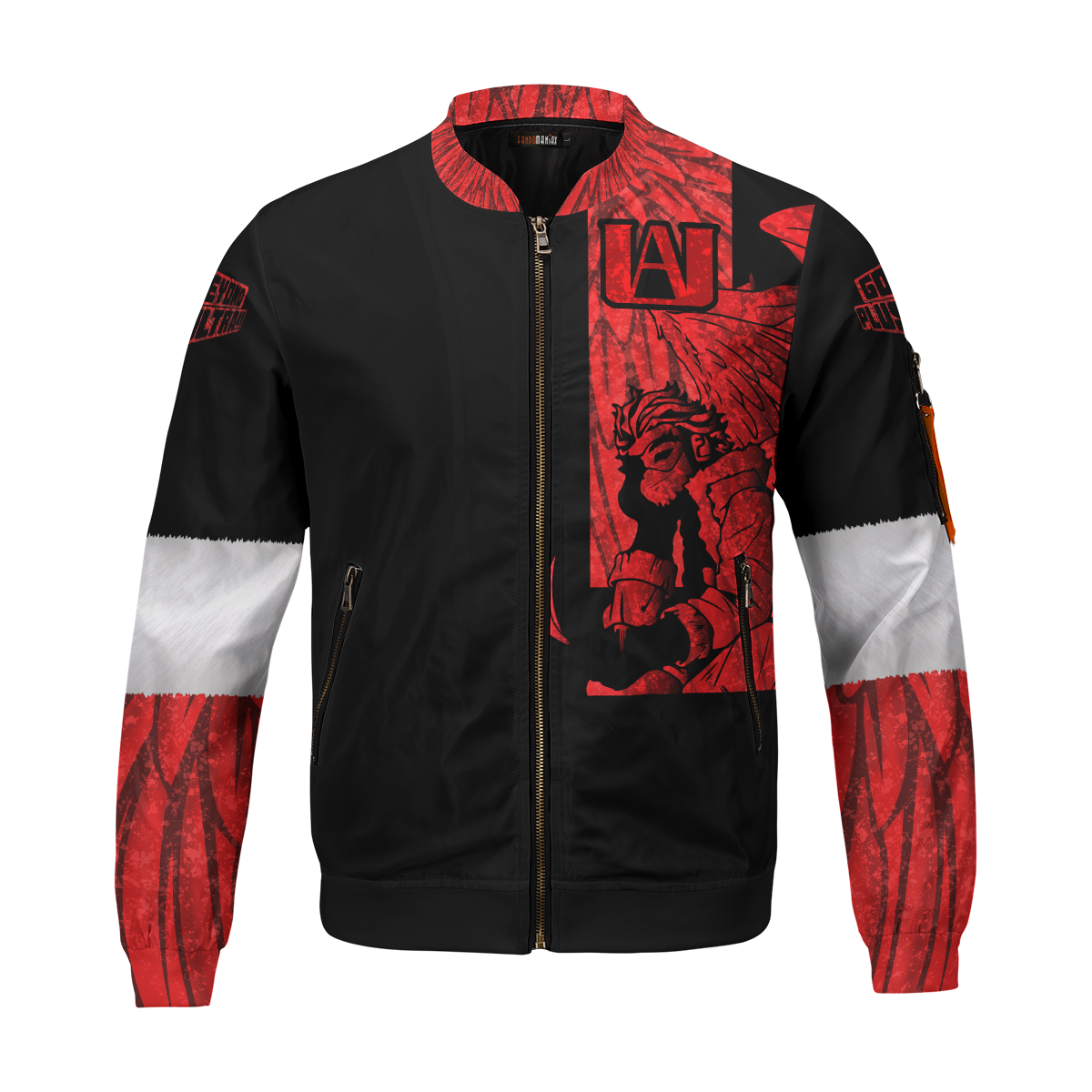 BomberJacketIKeigoTakamiHawks-01-front BomberJacketIKeigoTakamiHawks 01 front - Gear Anime