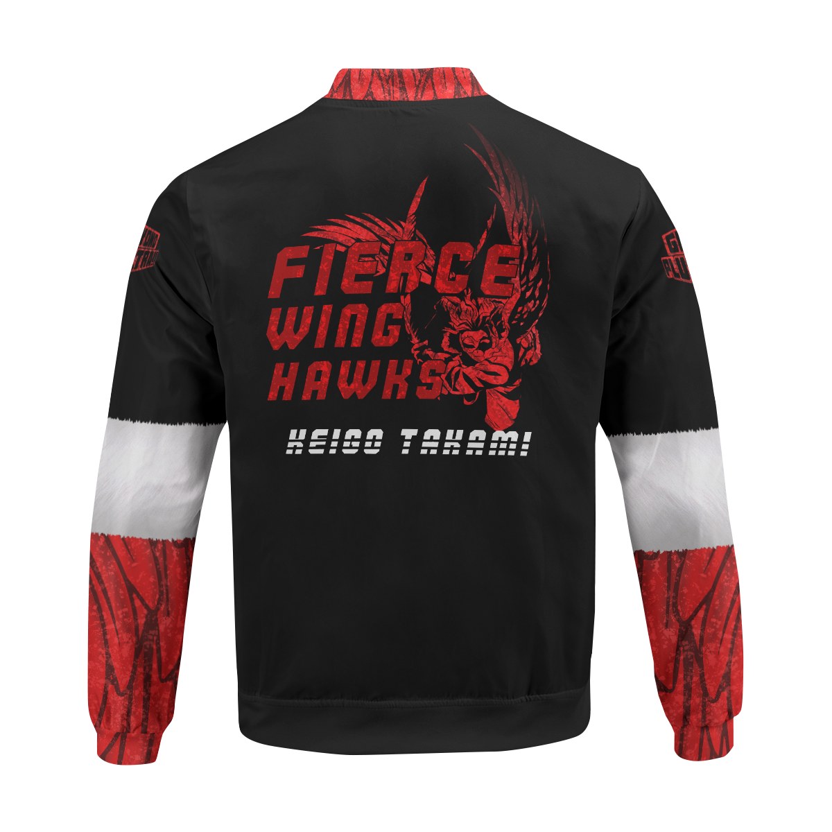 BomberJacketIKeigoTakamiHawks-06-back BomberJacketIKeigoTakamiHawks 06 back - Gear Anime