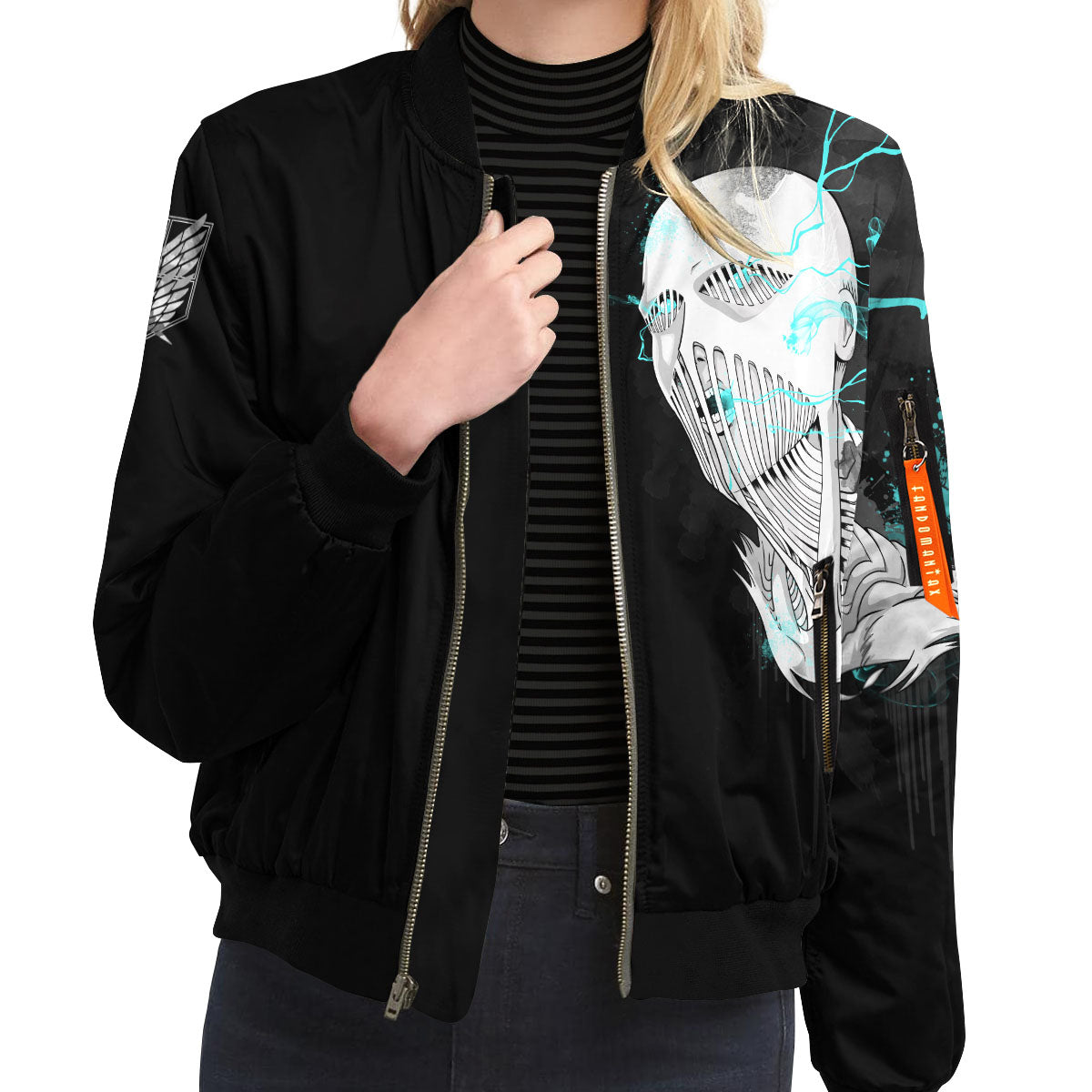 BomberJacketILaraSummoningTitan-09-girlmodelfront BomberJacketILaraSummoningTitan 09 girlmodelfront - Gear Anime