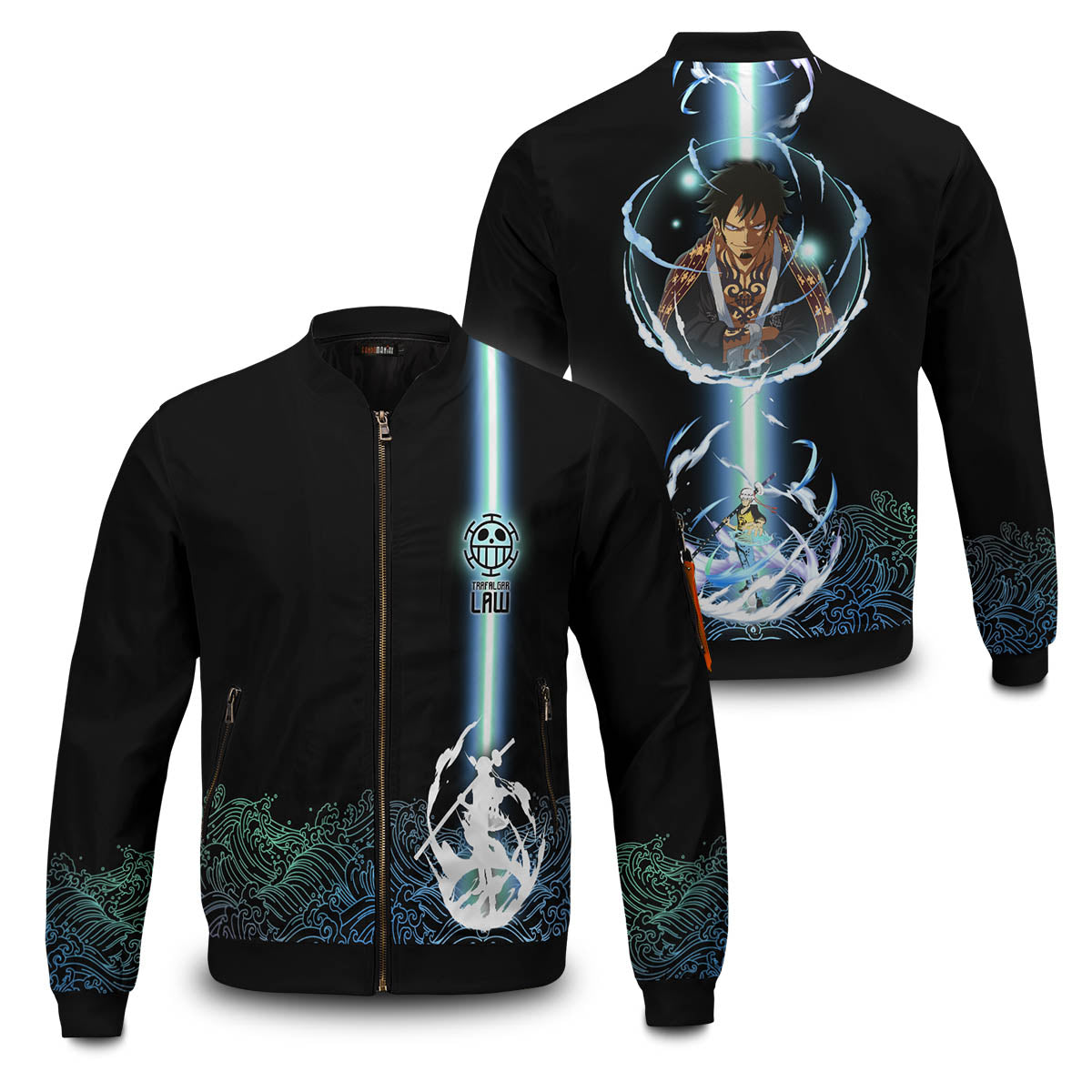 One Piece Jackets - Law Spirit Bomber Jacket FH0709 4 - Gear Anime BomberJacketILawSpirit googlead 2sides - Gear Anime