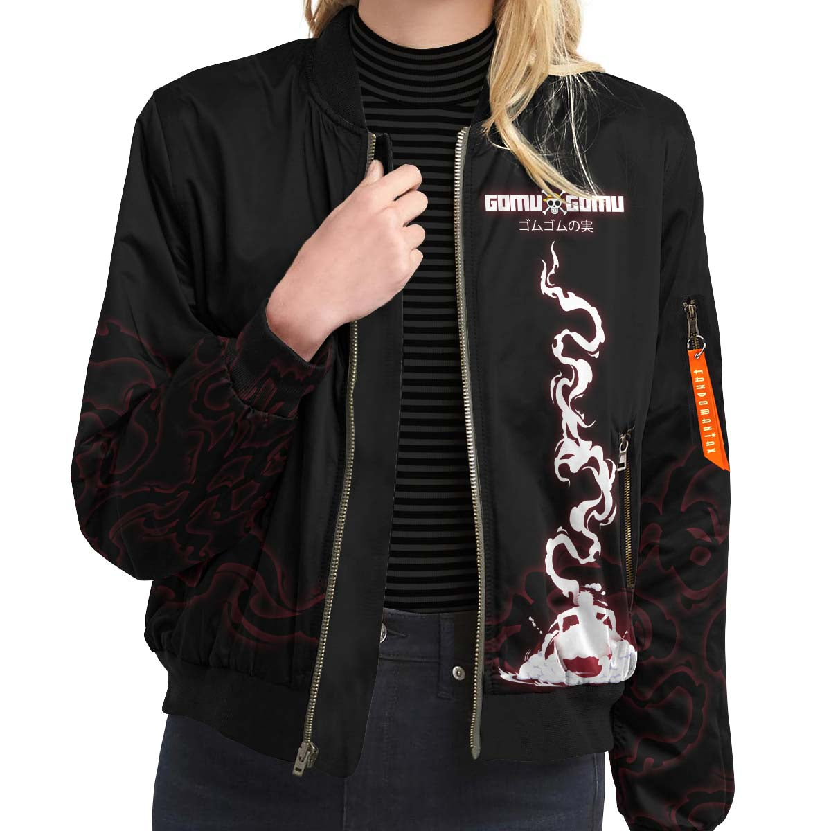 BomberJacketILuffySpirit-09-girlmodelfront BomberJacketILuffySpirit 09 girlmodelfront - Gear Anime