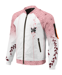 Demon Slayer Jackets - Nezuko Jersey Bomber Jacket FH0709 3 - Gear Anime BomberJacketINezukoJersey 02 hpleft - Gear Anime