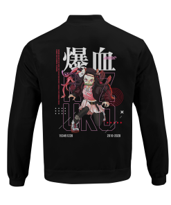 Demon Slayer Jackets - Nezuko StWear Bomber Jacket FH0709 7 - Gear Anime BomberJacketINezukoStWear 06 back - Gear Anime