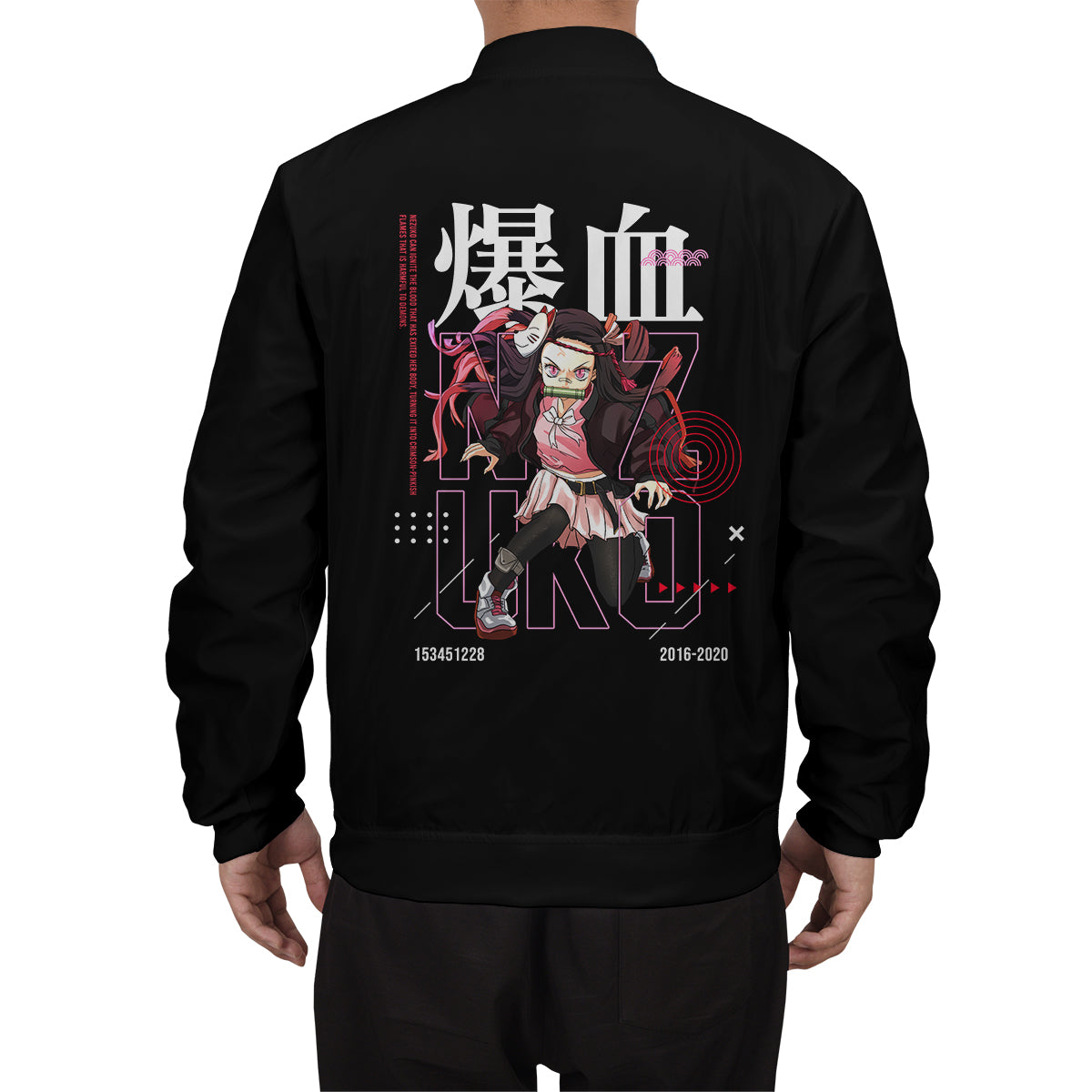 BomberJacketINezukoStWear-08-boymodelback BomberJacketINezukoStWear 08 boymodelback - Gear Anime