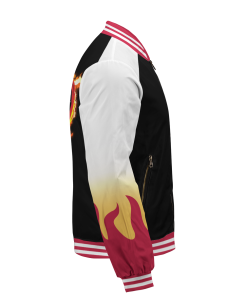 Demon Slayer Jackets - Rengoku Jersey Bomber Jacket FH0709 6 - Gear Anime BomberJacketIRengokuJersey 05 rightsideview - Gear Anime