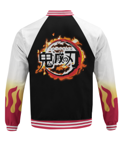 Demon Slayer Jackets - Rengoku Jersey Bomber Jacket FH0709 7 - Gear Anime BomberJacketIRengokuJersey 06 back - Gear Anime
