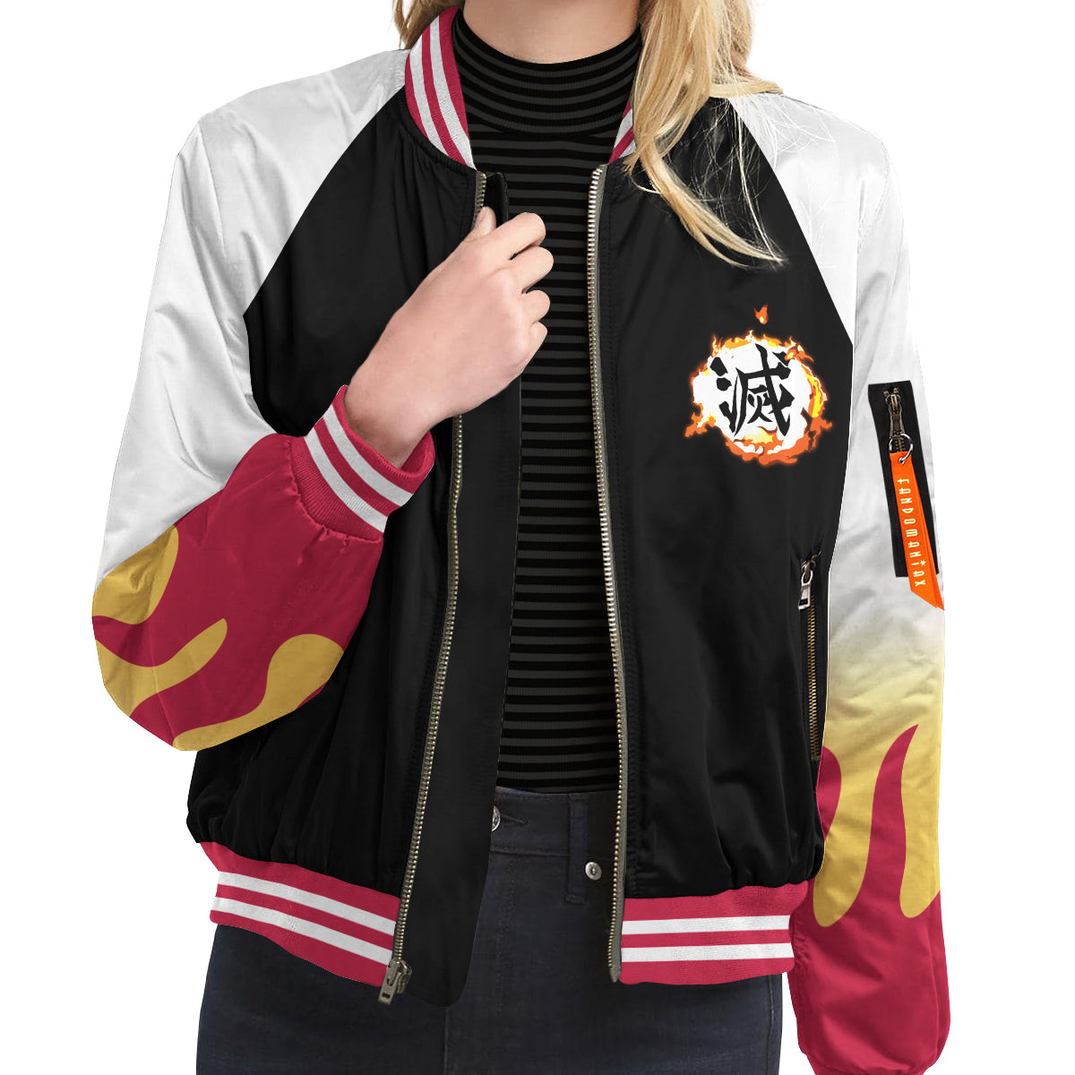 BomberJacketIRengokuJersey-09-girlmodelfront BomberJacketIRengokuJersey 09 girlmodelfront - Gear Anime