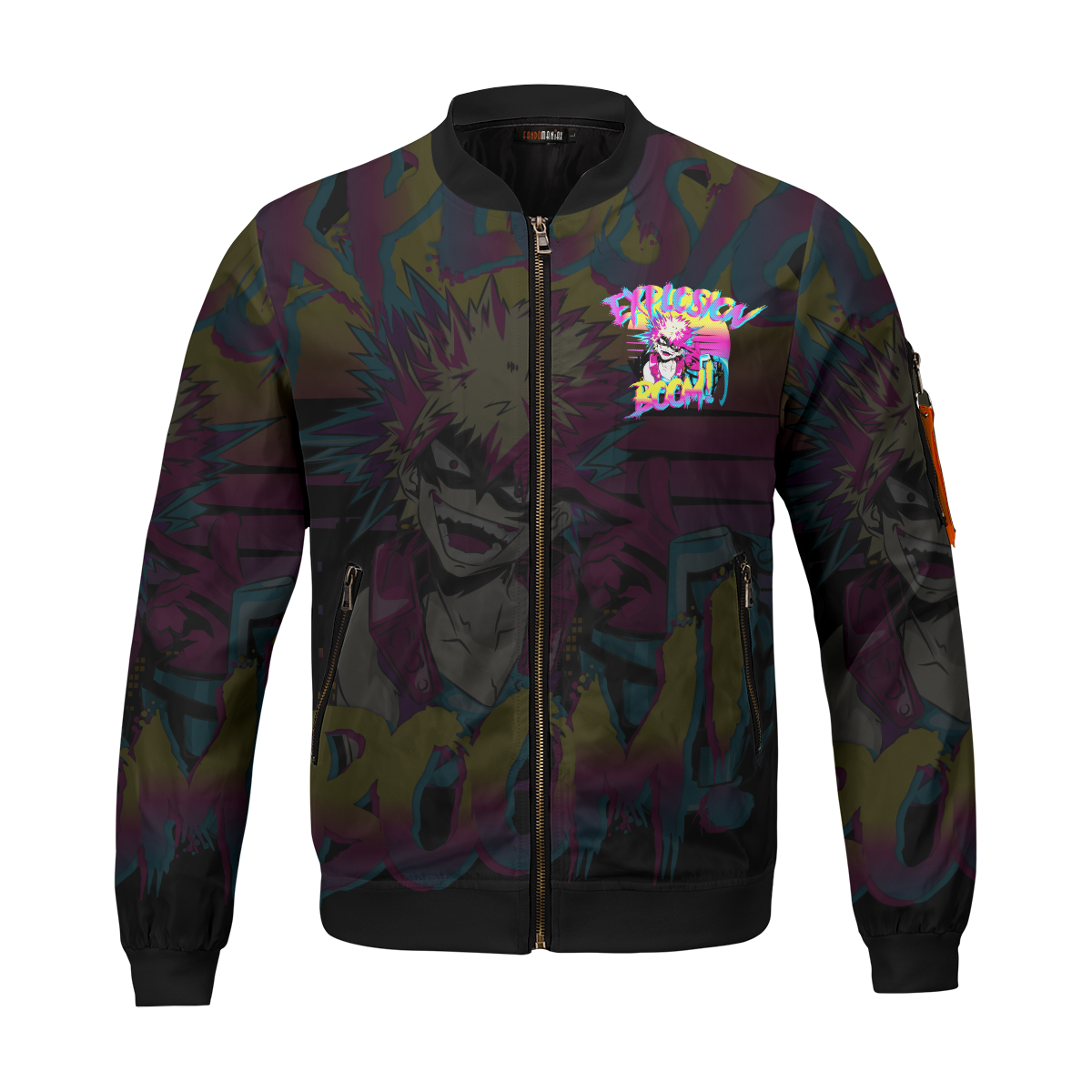 BomberJacketIRetroBakugo-01-front BomberJacketIRetroBakugo 01 front - Gear Anime