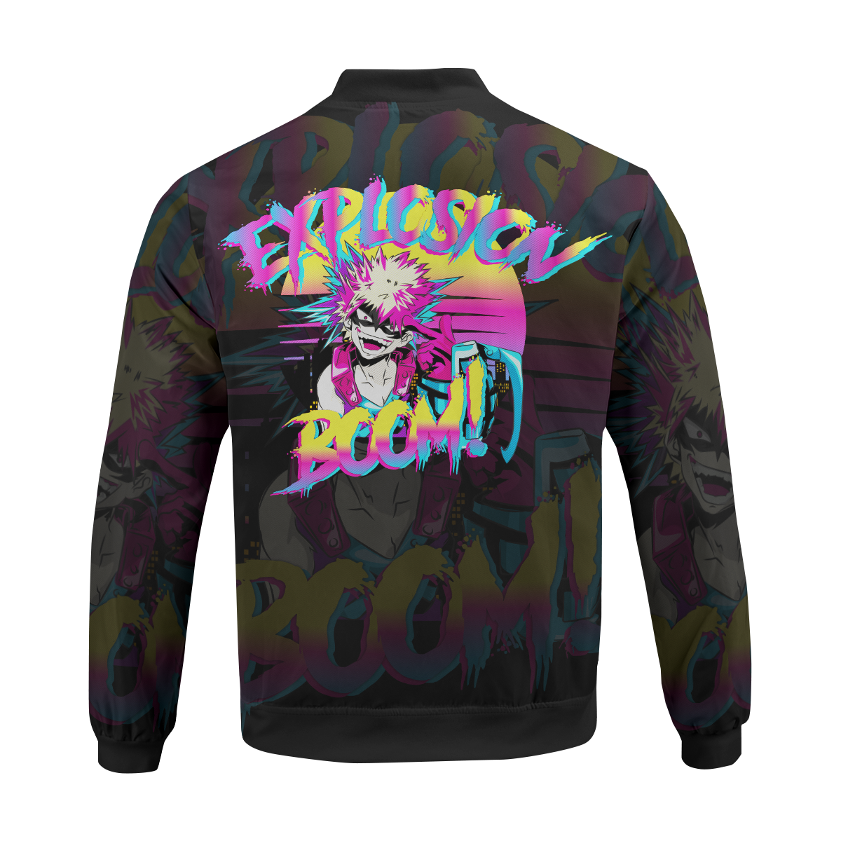 BomberJacketIRetroBakugo-06-back BomberJacketIRetroBakugo 06 back - Gear Anime