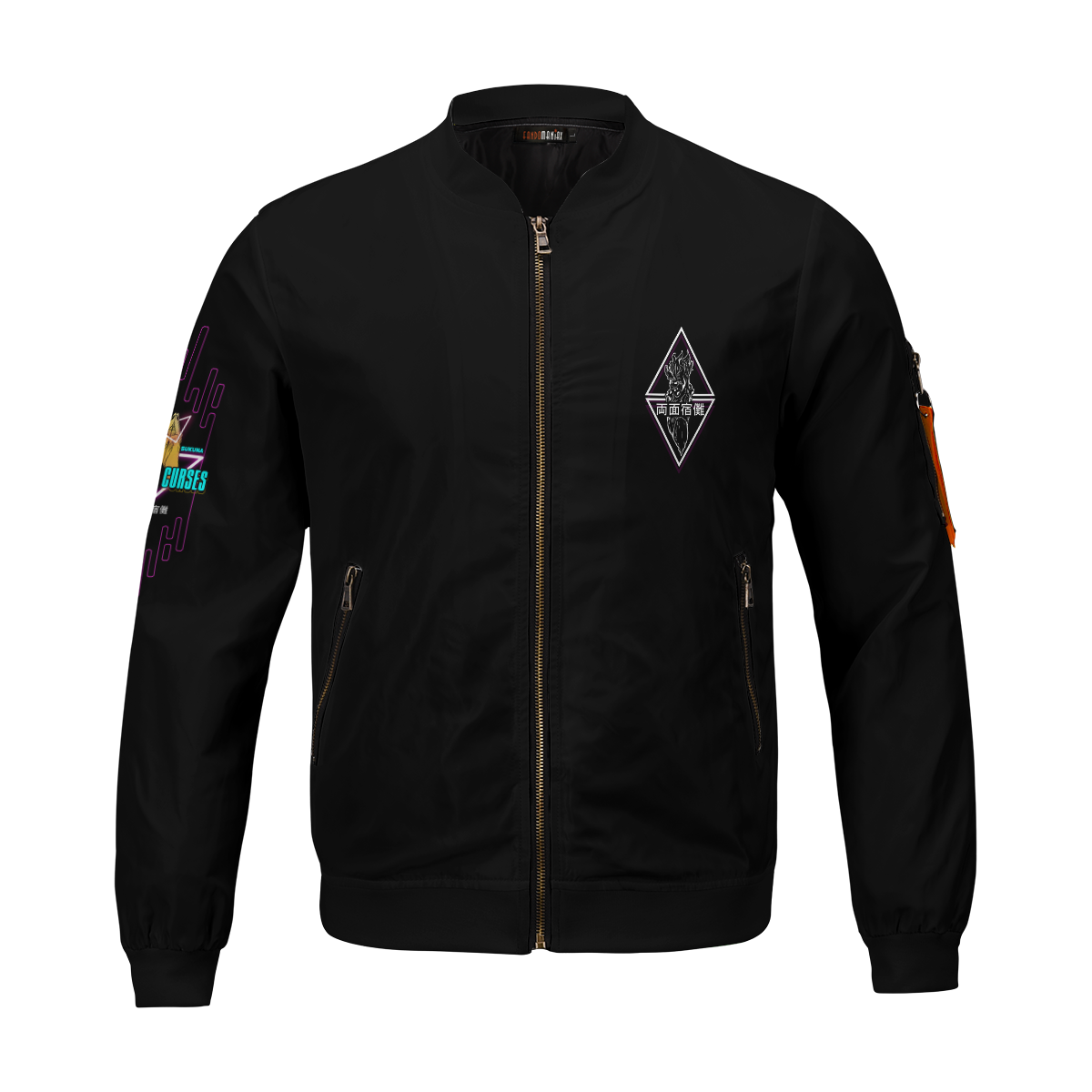 BomberJacketIRetroSukuna-01-front BomberJacketIRetroSukuna 01 front - Gear Anime