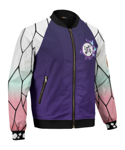 Demon Slayer Jackets - Shinobu Jersey Bomber Jacket FH0709 4 - Gear Anime BomberJacketIShinobuJersey 03 hpright - Gear Anime