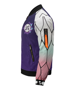 Demon Slayer Jackets - Shinobu Jersey Bomber Jacket FH0709 5 - Gear Anime BomberJacketIShinobuJersey 04 leftsideview - Gear Anime