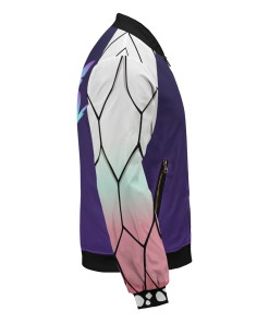 Demon Slayer Jackets - Shinobu Jersey Bomber Jacket FH0709 6 - Gear Anime BomberJacketIShinobuJersey 05 rightsideview - Gear Anime