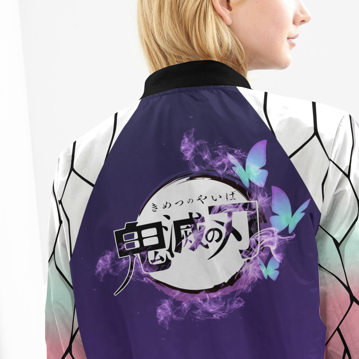 BomberJacketIShinobuJersey-10-girlmodelback BomberJacketIShinobuJersey 10 girlmodelback - Gear Anime
