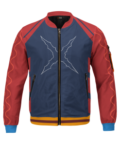 One Piece Jackets - Straw Hat Jersey Bomber Jacket FH0709 2 - Gear Anime BomberJacketIStrawHatJersey 01 front - Gear Anime