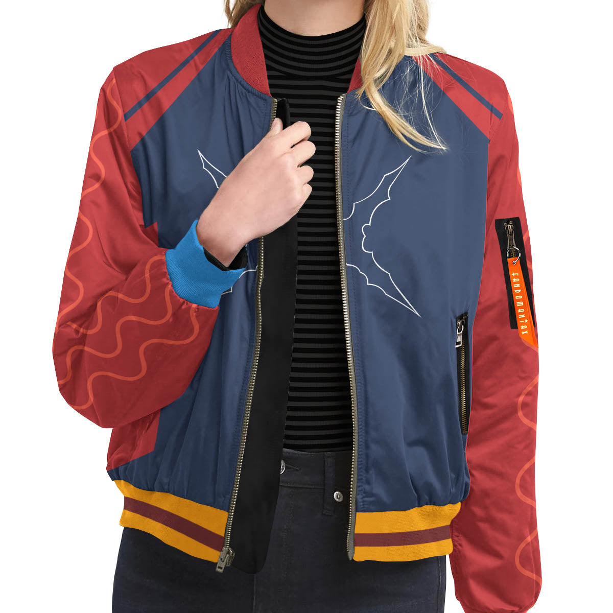 BomberJacketIStrawHatJersey-09-girlmodelfront BomberJacketIStrawHatJersey 09 girlmodelfront - Gear Anime