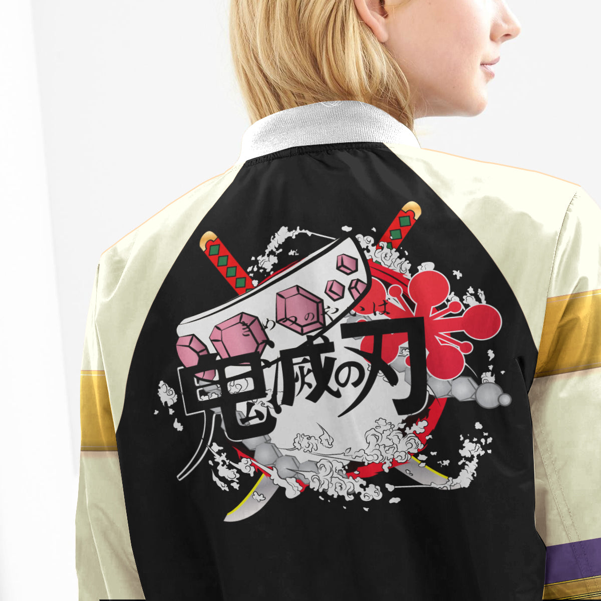 BomberJacketITengenJersey-10-girlmodelback BomberJacketITengenJersey 10 girlmodelback - Gear Anime