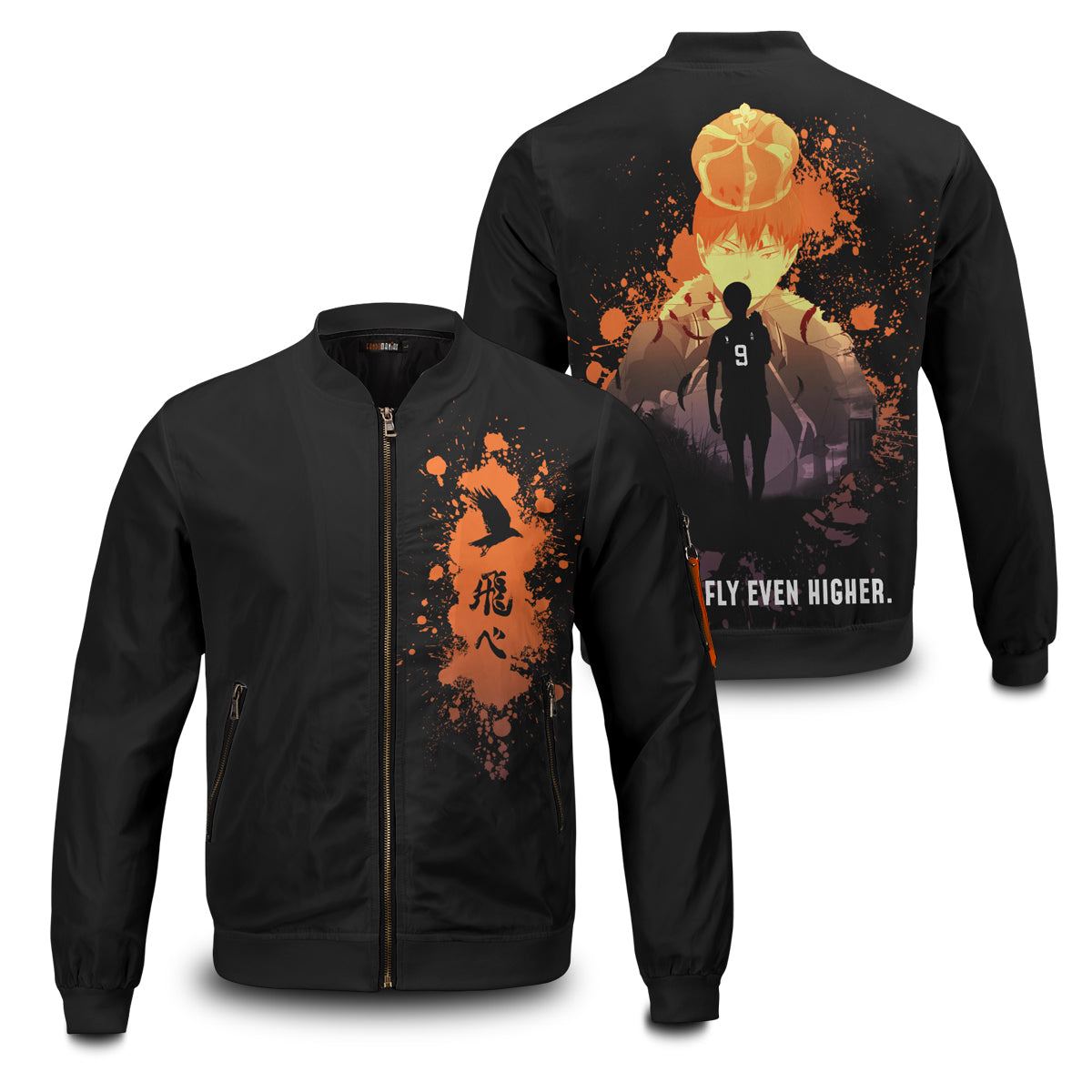 Haikyuu Jackets - Tobio Spirit Bomber Jacket FH0709 7 - Gear Anime BomberJacketITobioSpirit GoogleAd - Gear Anime