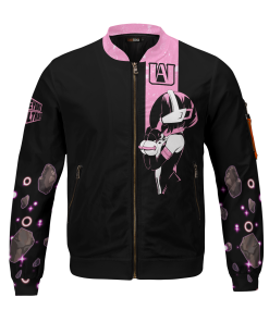 MHA Jackets - Uraraka Ochaco Bomber Jacket FH0709 2 - Gear Anime BomberJacketIUrarakaOchaco 01 front - Gear Anime