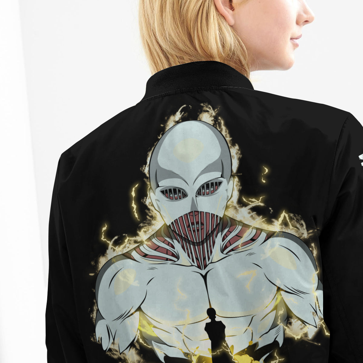 BomberJacketIWarhammerTitanSpirit-10-girlmodelback BomberJacketIWarhammerTitanSpirit 10 girlmodelback - Gear Anime
