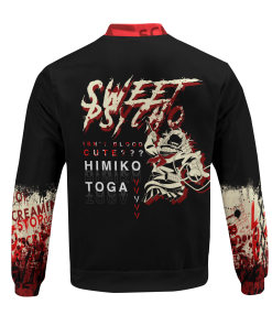 MHA Jackets - Yandere Toga Bomber Jacket FH0709 7 - Gear Anime BomberJacketIYandereToga 06 back - Gear Anime