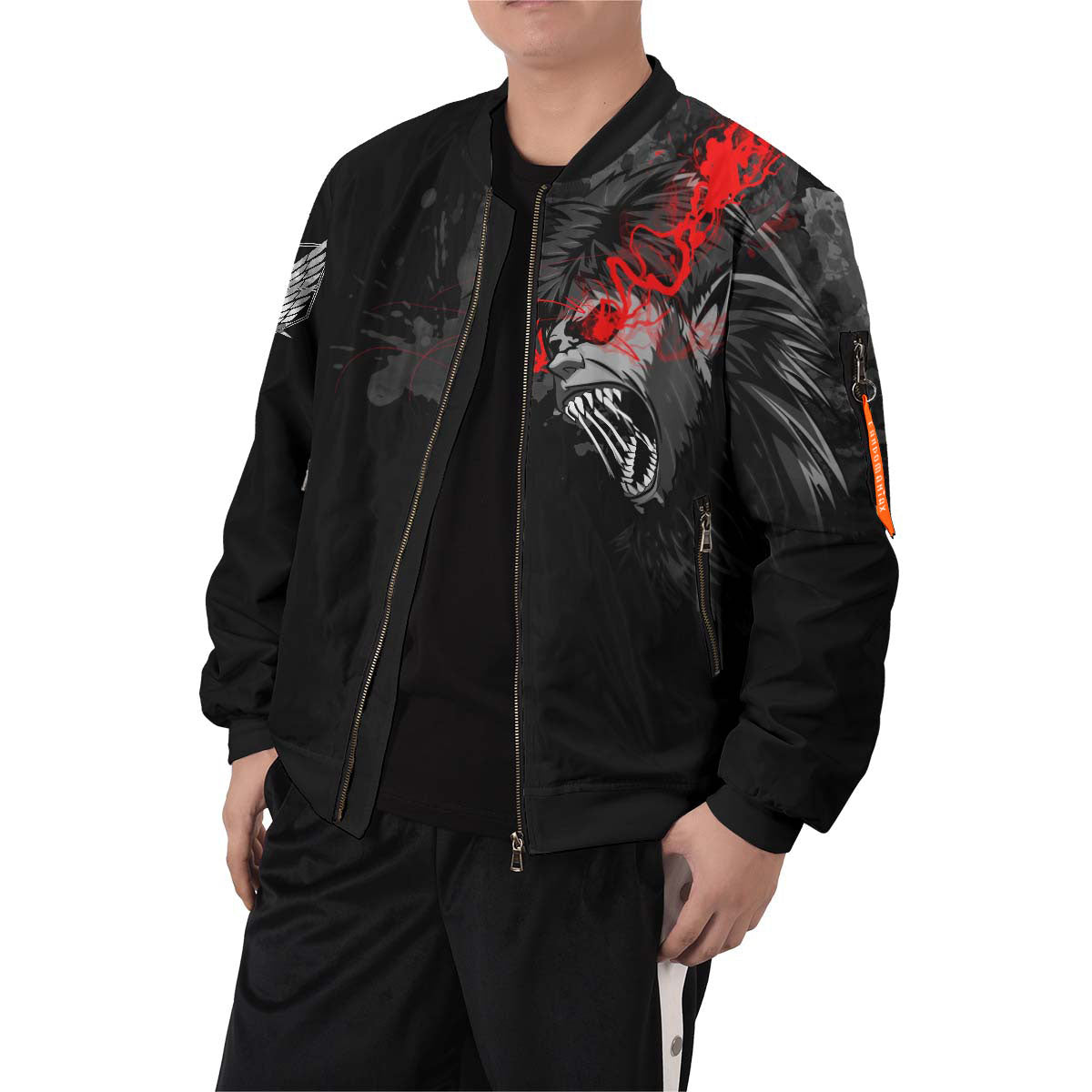 BomberJacketIZekeSummoningTitan-07-boymodelfront BomberJacketIZekeSummoningTitan 07 boymodelfront - Gear Anime